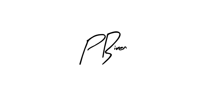 if you are searching for the best signature style for your name P Biren. so please give up your signature search. here we have designed multiple signature styles  using Arty Signature. P Biren signature style 8 images and pictures png