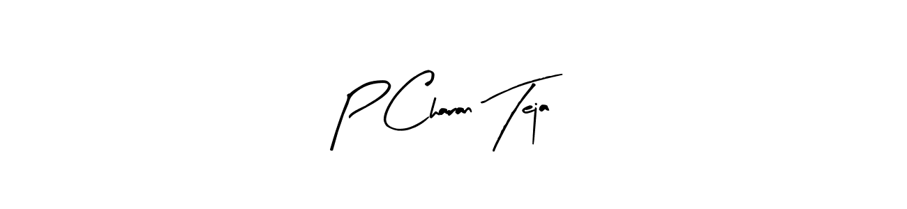 How to make P Charan Teja signature? Arty Signature is a professional autograph style. Create handwritten signature for P Charan Teja name. P Charan Teja signature style 8 images and pictures png