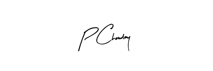 P Chowlay stylish signature style. Best Handwritten Sign (Arty Signature) for my name. Handwritten Signature Collection Ideas for my name P Chowlay. P Chowlay signature style 8 images and pictures png