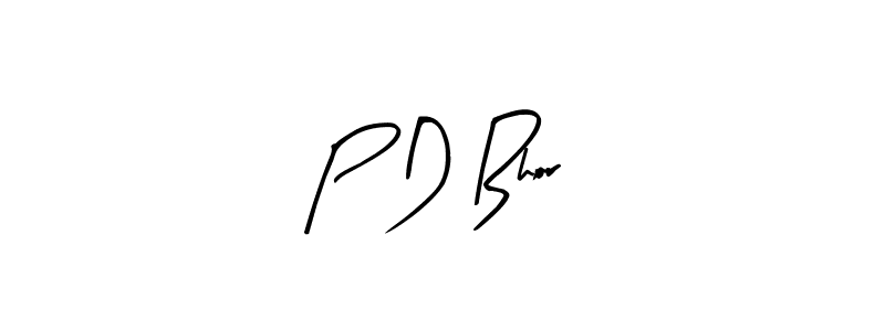 How to Draw P D Bhor signature style? Arty Signature is a latest design signature styles for name P D Bhor. P D Bhor signature style 8 images and pictures png