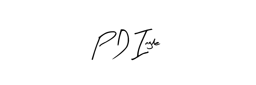 The best way (Arty Signature) to make a short signature is to pick only two or three words in your name. The name P D Ingle include a total of six letters. For converting this name. P D Ingle signature style 8 images and pictures png