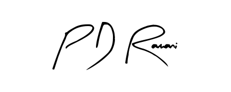 Make a beautiful signature design for name P D Ramani. With this signature (Arty Signature) style, you can create a handwritten signature for free. P D Ramani signature style 8 images and pictures png