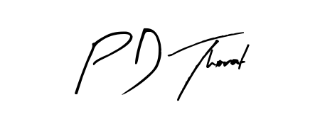 How to Draw P D Thorat signature style? Arty Signature is a latest design signature styles for name P D Thorat. P D Thorat signature style 8 images and pictures png