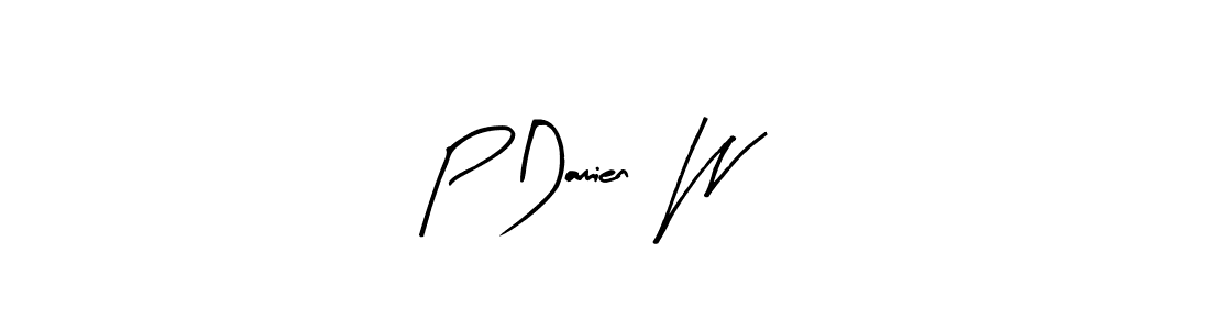 Best and Professional Signature Style for P Damien  W. Arty Signature Best Signature Style Collection. P Damien  W signature style 8 images and pictures png