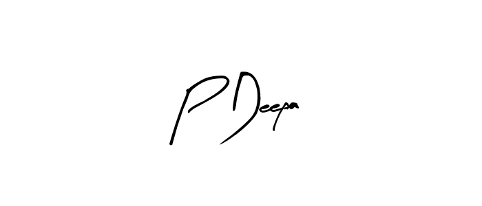 Similarly Arty Signature is the best handwritten signature design. Signature creator online .You can use it as an online autograph creator for name P Deepa. P Deepa signature style 8 images and pictures png