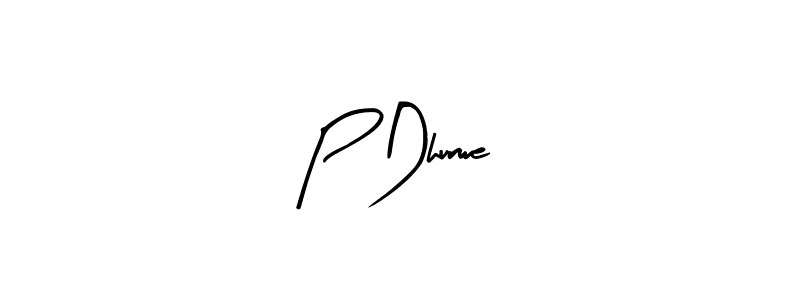 Similarly Arty Signature is the best handwritten signature design. Signature creator online .You can use it as an online autograph creator for name P Dhurwe. P Dhurwe signature style 8 images and pictures png