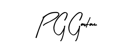 A stylish, flowing autograph style designed for name P G Gautam using Arty Signature typography. Perfect for digital creative projects. P G Gautam signature style 8 images and pictures png