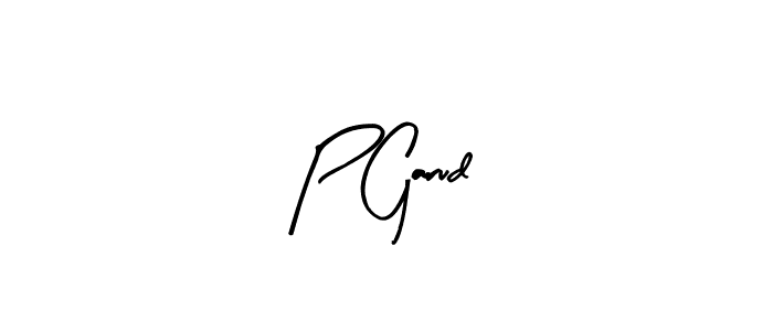 How to make P Garud name signature. Use Arty Signature style for creating short signs online. This is the latest handwritten sign. P Garud signature style 8 images and pictures png