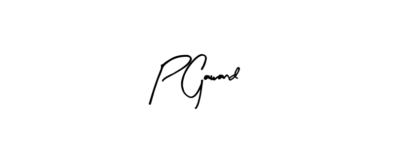 P Gawand stylish signature style. Best Handwritten Sign (Arty Signature) for my name. Handwritten Signature Collection Ideas for my name P Gawand. P Gawand signature style 8 images and pictures png