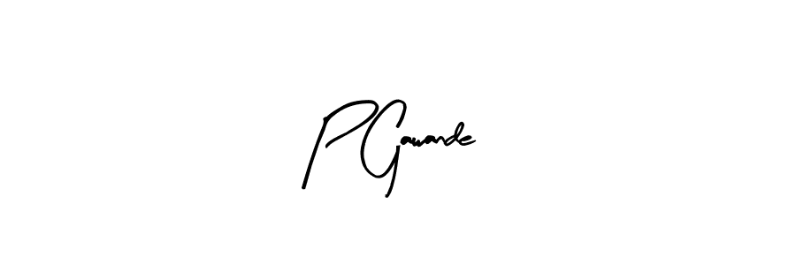 You should practise on your own different ways (Arty Signature) to write your name (P Gawande) in signature. don't let someone else do it for you. P Gawande signature style 8 images and pictures png