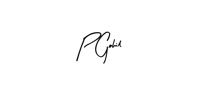 Best and Professional Signature Style for P Gohil. Arty Signature Best Signature Style Collection. P Gohil signature style 8 images and pictures png