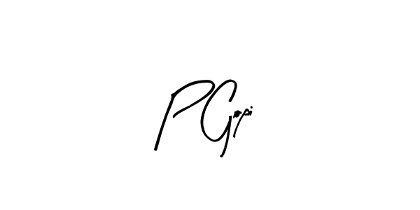 Design your own signature with our free online signature maker. With this signature software, you can create a handwritten (Arty Signature) signature for name P Gopi. P Gopi signature style 8 images and pictures png