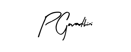 Make your name P Govarthini memorable on every contract using Arty Signature autograph style. Instant transparent background export available. P Govarthini signature style 8 images and pictures png