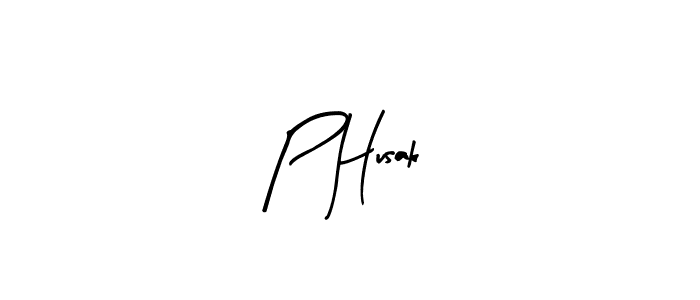 Create a beautiful signature design for name P Husak. With this signature (Arty Signature) fonts, you can make a handwritten signature for free. P Husak signature style 8 images and pictures png