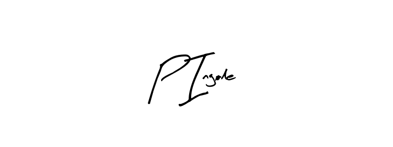 Make a beautiful signature design for name P Ingole. With this signature (Arty Signature) style, you can create a handwritten signature for free. P Ingole signature style 8 images and pictures png