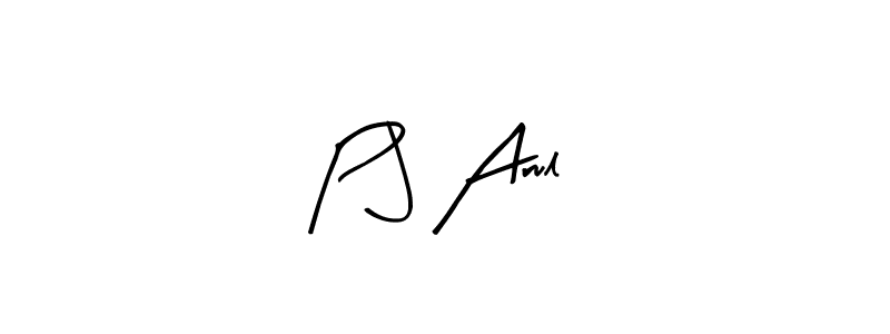 How to make P J Arul name signature. Use Arty Signature style for creating short signs online. This is the latest handwritten sign. P J Arul signature style 8 images and pictures png