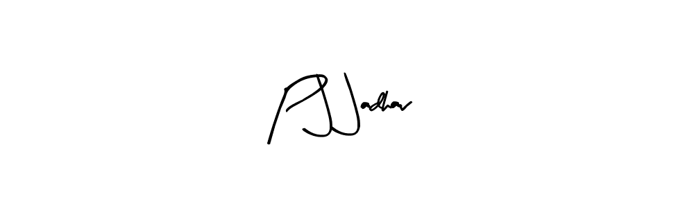 Similarly Arty Signature is the best handwritten signature design. Signature creator online .You can use it as an online autograph creator for name P J Jadhav. P J Jadhav signature style 8 images and pictures png