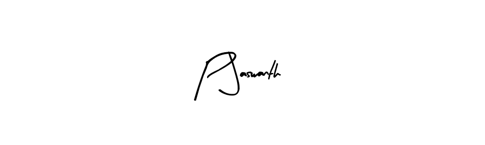 How to make P Jaswanth name signature. Use Arty Signature style for creating short signs online. This is the latest handwritten sign. P Jaswanth signature style 8 images and pictures png