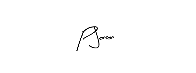 Make a beautiful signature design for name P Jensen. With this signature (Arty Signature) style, you can create a handwritten signature for free. P Jensen signature style 8 images and pictures png