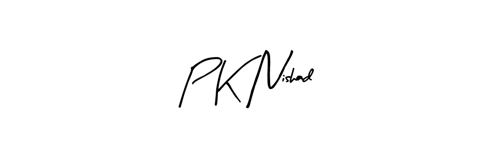 Also we have P K Nishad name is the best signature style. Create professional handwritten signature collection using Arty Signature autograph style. P K Nishad signature style 8 images and pictures png