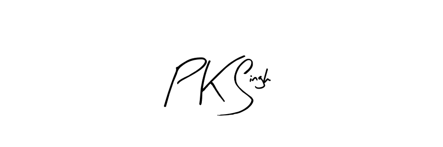 The best way (Arty Signature) to make a short signature is to pick only two or three words in your name. The name P K Singh include a total of six letters. For converting this name. P K Singh signature style 8 images and pictures png