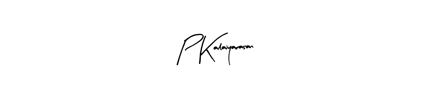 Design your own signature with our free online signature maker. With this signature software, you can create a handwritten (Arty Signature) signature for name P Kalaiyarasan. P Kalaiyarasan signature style 8 images and pictures png