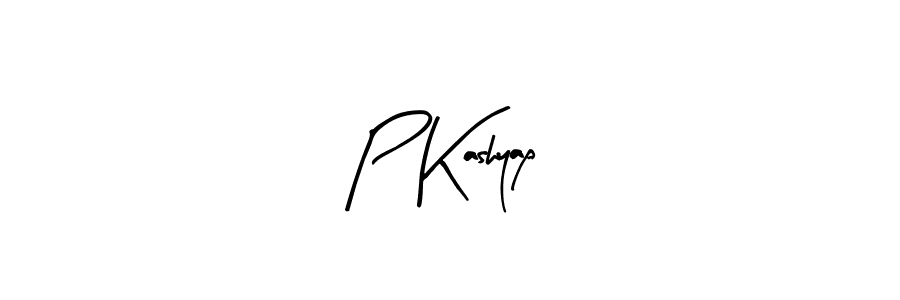 Make a beautiful signature design for name P Kashyap. With this signature (Arty Signature) style, you can create a handwritten signature for free. P Kashyap signature style 8 images and pictures png
