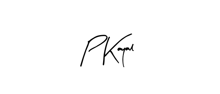 Make a beautiful signature design for name P Kayal. With this signature (Arty Signature) style, you can create a handwritten signature for free. P Kayal signature style 8 images and pictures png