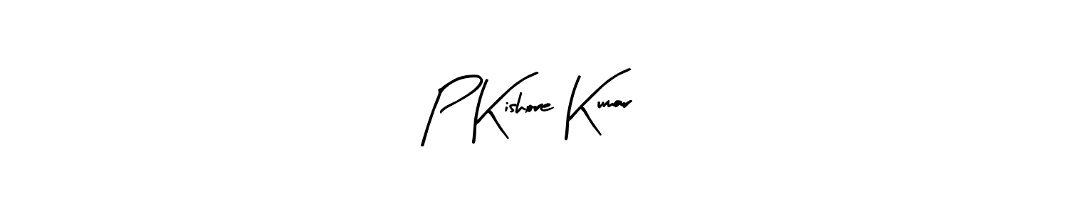 Similarly Arty Signature is the best handwritten signature design. Signature creator online .You can use it as an online autograph creator for name P Kishore Kumar. P Kishore Kumar signature style 8 images and pictures png