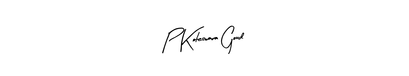 Also we have P Koteswara Goud name is the best signature style. Create professional handwritten signature collection using Arty Signature autograph style. P Koteswara Goud signature style 8 images and pictures png