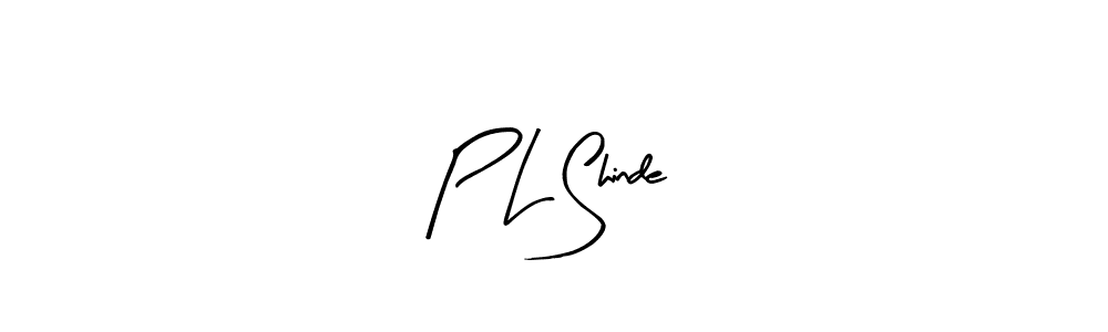 Use a signature maker to create a handwritten signature online. With this signature software, you can design (Arty Signature) your own signature for name P L Shinde. P L Shinde signature style 8 images and pictures png