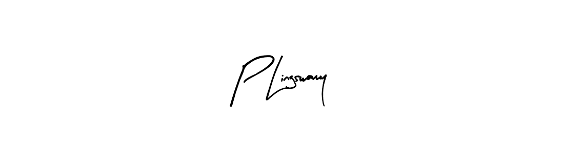 How to make P Lingswamy name signature. Use Arty Signature style for creating short signs online. This is the latest handwritten sign. P Lingswamy signature style 8 images and pictures png