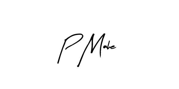 Make a beautiful signature design for name P Mahe. With this signature (Arty Signature) style, you can create a handwritten signature for free. P Mahe signature style 8 images and pictures png