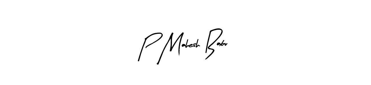 Design your own signature with our free online signature maker. With this signature software, you can create a handwritten (Arty Signature) signature for name P Mahesh Babu. P Mahesh Babu signature style 8 images and pictures png