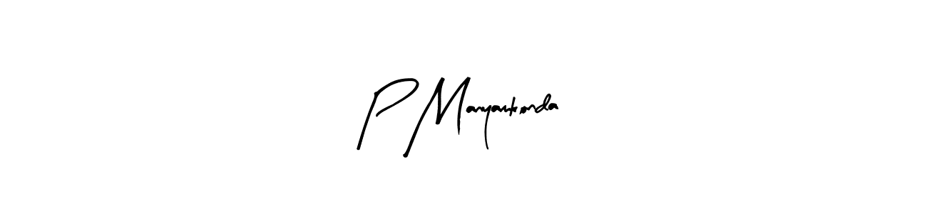 You can use this online signature creator to create a handwritten signature for the name P Manyamkonda. This is the best online autograph maker. P Manyamkonda signature style 8 images and pictures png
