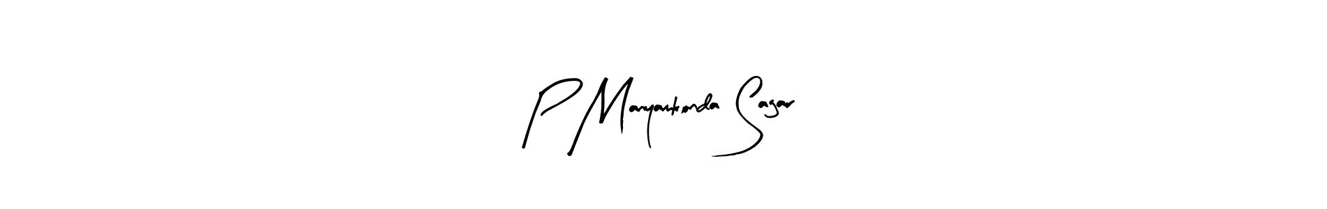 Make a beautiful signature design for name P Manyamkonda Sagar. With this signature (Arty Signature) style, you can create a handwritten signature for free. P Manyamkonda Sagar signature style 8 images and pictures png