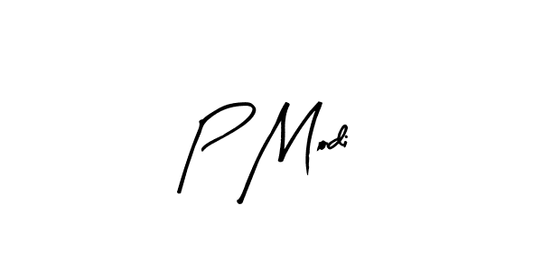 Design your own signature with our free online signature maker. With this signature software, you can create a handwritten (Arty Signature) signature for name P Modi. P Modi signature style 8 images and pictures png