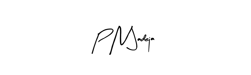 Design your own signature with our free online signature maker. With this signature software, you can create a handwritten (Arty Signature) signature for name P N Jadeja. P N Jadeja signature style 8 images and pictures png