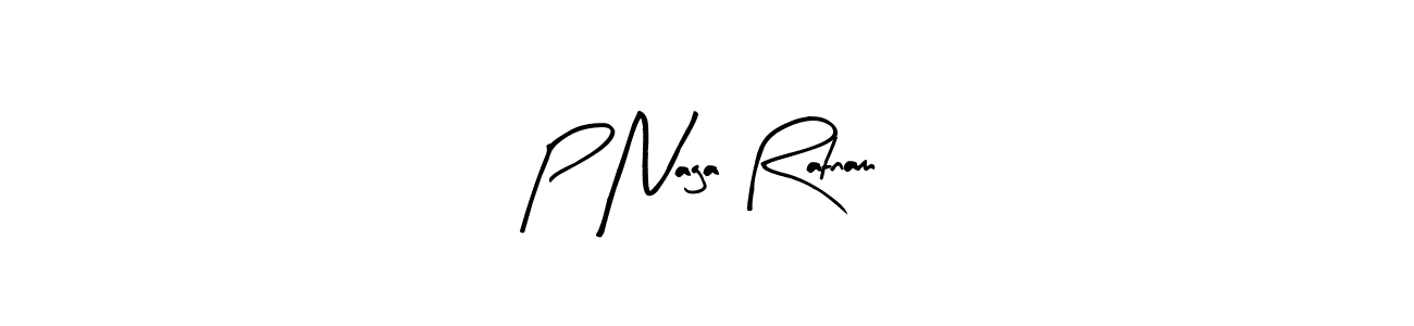How to make P Naga Ratnam name signature. Use Arty Signature style for creating short signs online. This is the latest handwritten sign. P Naga Ratnam signature style 8 images and pictures png