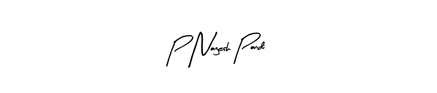 Make a beautiful signature design for name P Nagesh Pandi. With this signature (Arty Signature) style, you can create a handwritten signature for free. P Nagesh Pandi signature style 8 images and pictures png