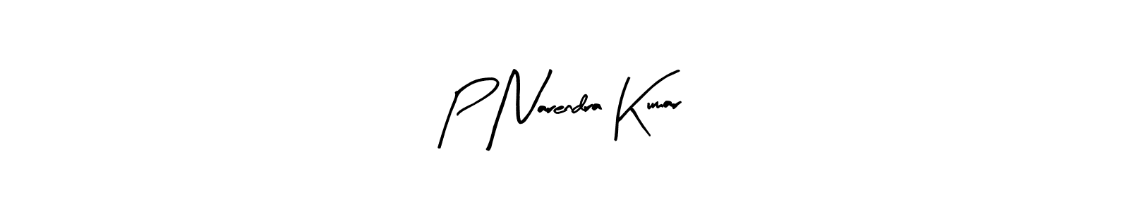 Arty Signature is a professional signature style that is perfect for those who want to add a touch of class to their signature. It is also a great choice for those who want to make their signature more unique. Get P Narendra Kumar name to fancy signature for free. P Narendra Kumar signature style 8 images and pictures png