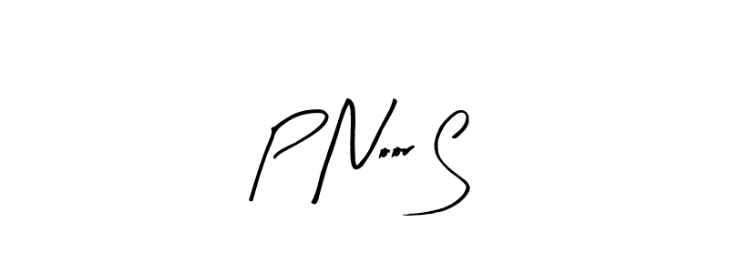 Use a signature maker to create a handwritten signature online. With this signature software, you can design (Arty Signature) your own signature for name P Noor S. P Noor S signature style 8 images and pictures png