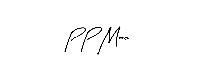 Make a beautiful signature design for name P P Mane. With this signature (Arty Signature) style, you can create a handwritten signature for free. P P Mane signature style 8 images and pictures png