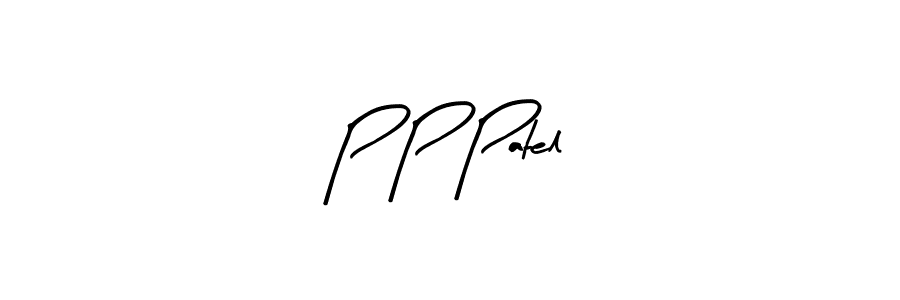 You should practise on your own different ways (Arty Signature) to write your name (P P Patel) in signature. don't let someone else do it for you. P P Patel signature style 8 images and pictures png