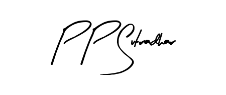 The Arty Signature font transforms the name P P Sutradhar into an executive sign with sharp precision and distinguished character. P P Sutradhar signature style 8 images and pictures png