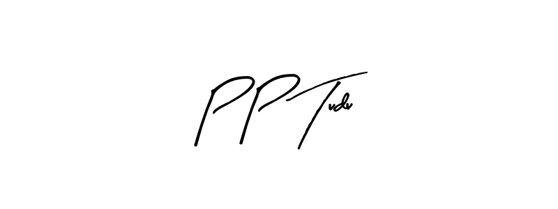 How to make P P Tudu name signature. Use Arty Signature style for creating short signs online. This is the latest handwritten sign. P P Tudu signature style 8 images and pictures png