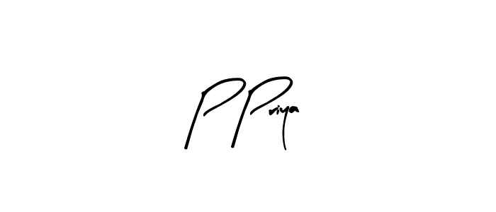 How to make P Priya signature? Arty Signature is a professional autograph style. Create handwritten signature for P Priya name. P Priya signature style 8 images and pictures png