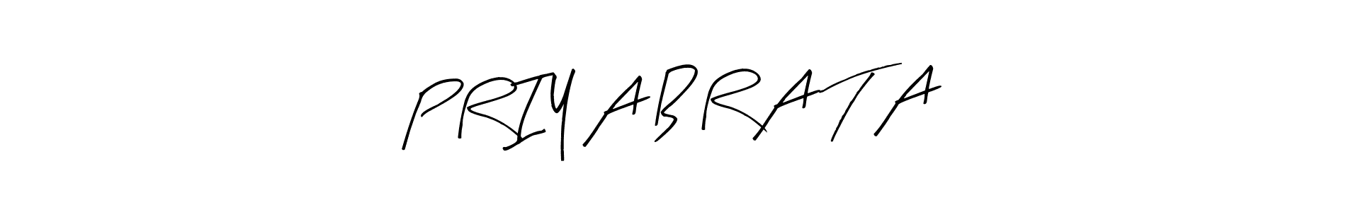 Make a beautiful signature design for name P R I Y A B R A T A. With this signature (Arty Signature) style, you can create a handwritten signature for free. P R I Y A B R A T A signature style 8 images and pictures png