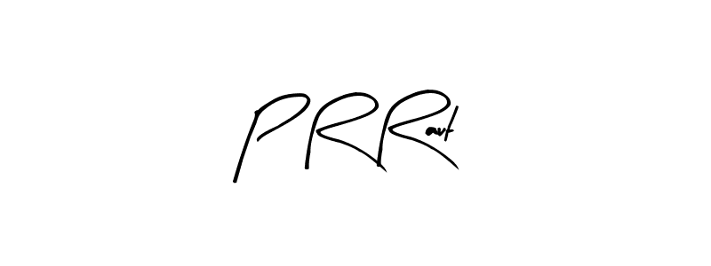 Make a beautiful signature design for name P R Raut. With this signature (Arty Signature) style, you can create a handwritten signature for free. P R Raut signature style 8 images and pictures png