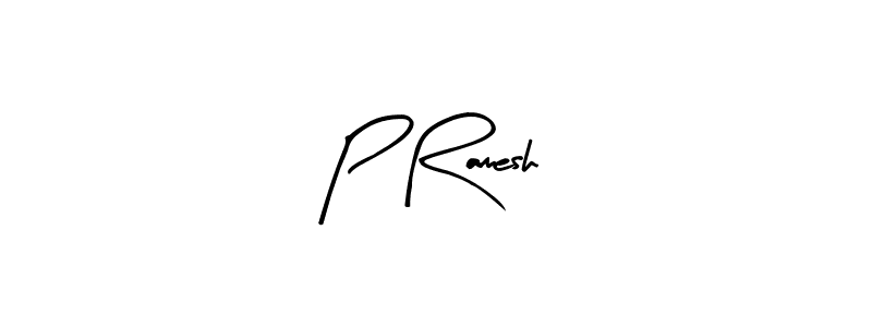 Design your own signature with our free online signature maker. With this signature software, you can create a handwritten (Arty Signature) signature for name P Ramesh. P Ramesh signature style 8 images and pictures png